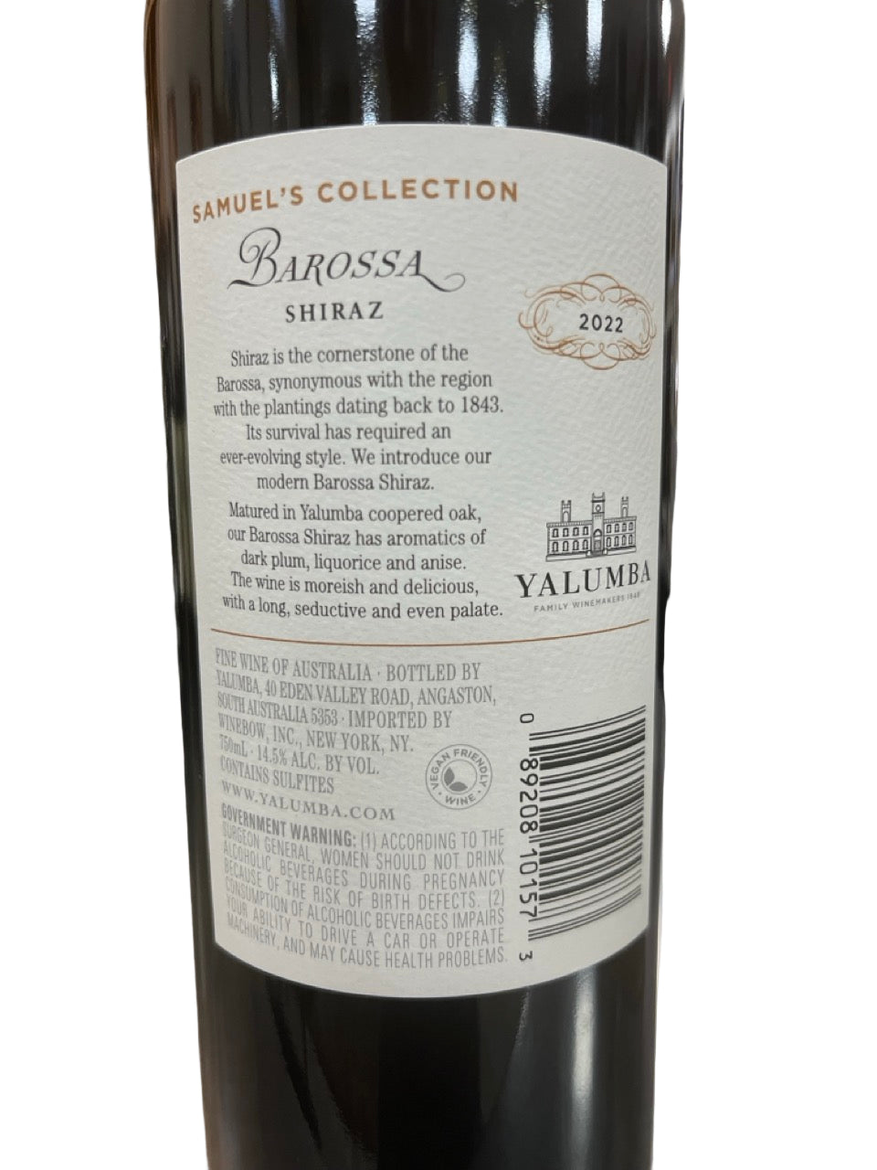 Yalumba Barossa Shiraz 2022 750ml