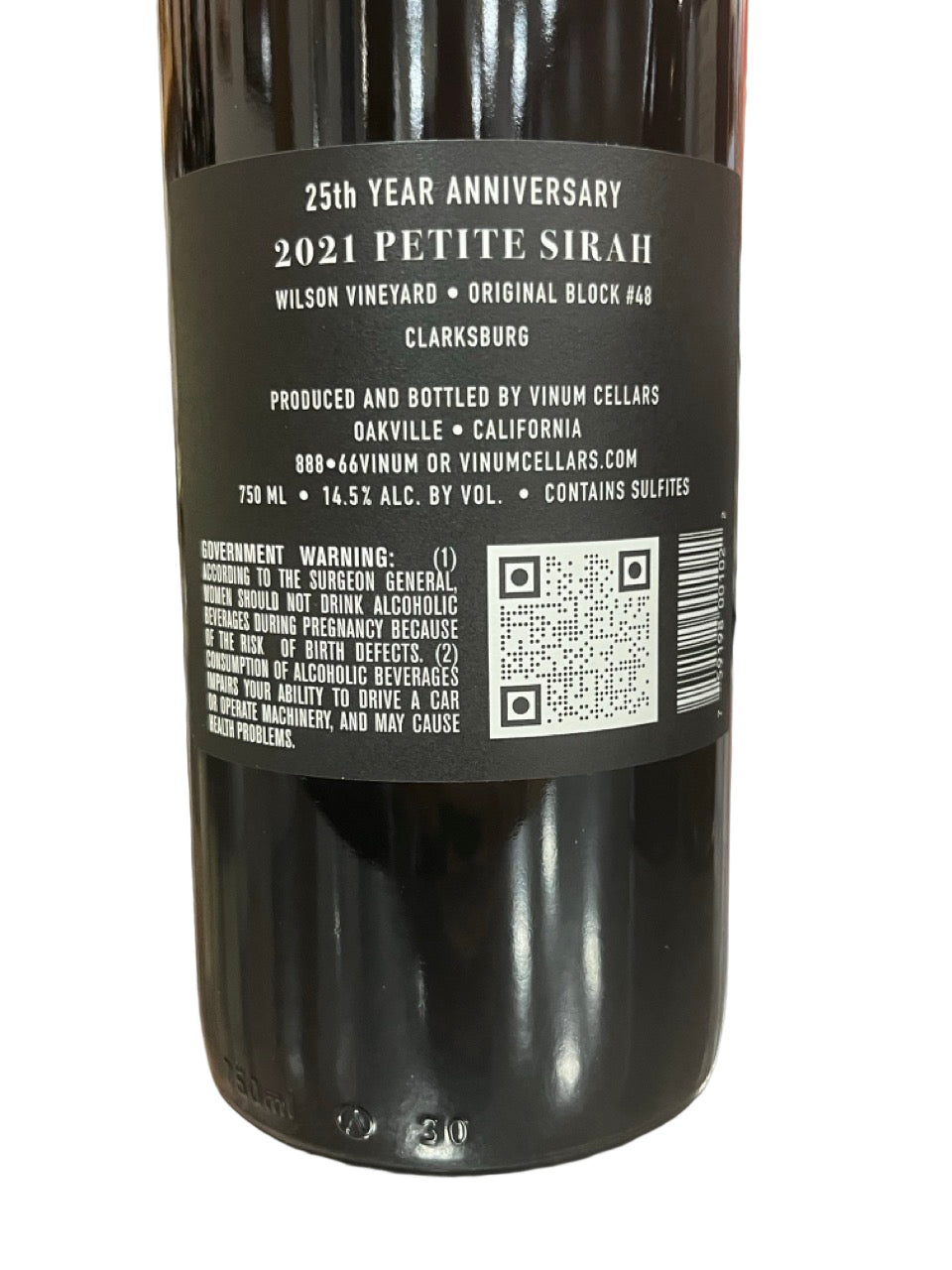 Vinum Cellars Pets Petite Sirah 2021 750ml