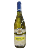 Wine bottle with Rombauer label on a white background