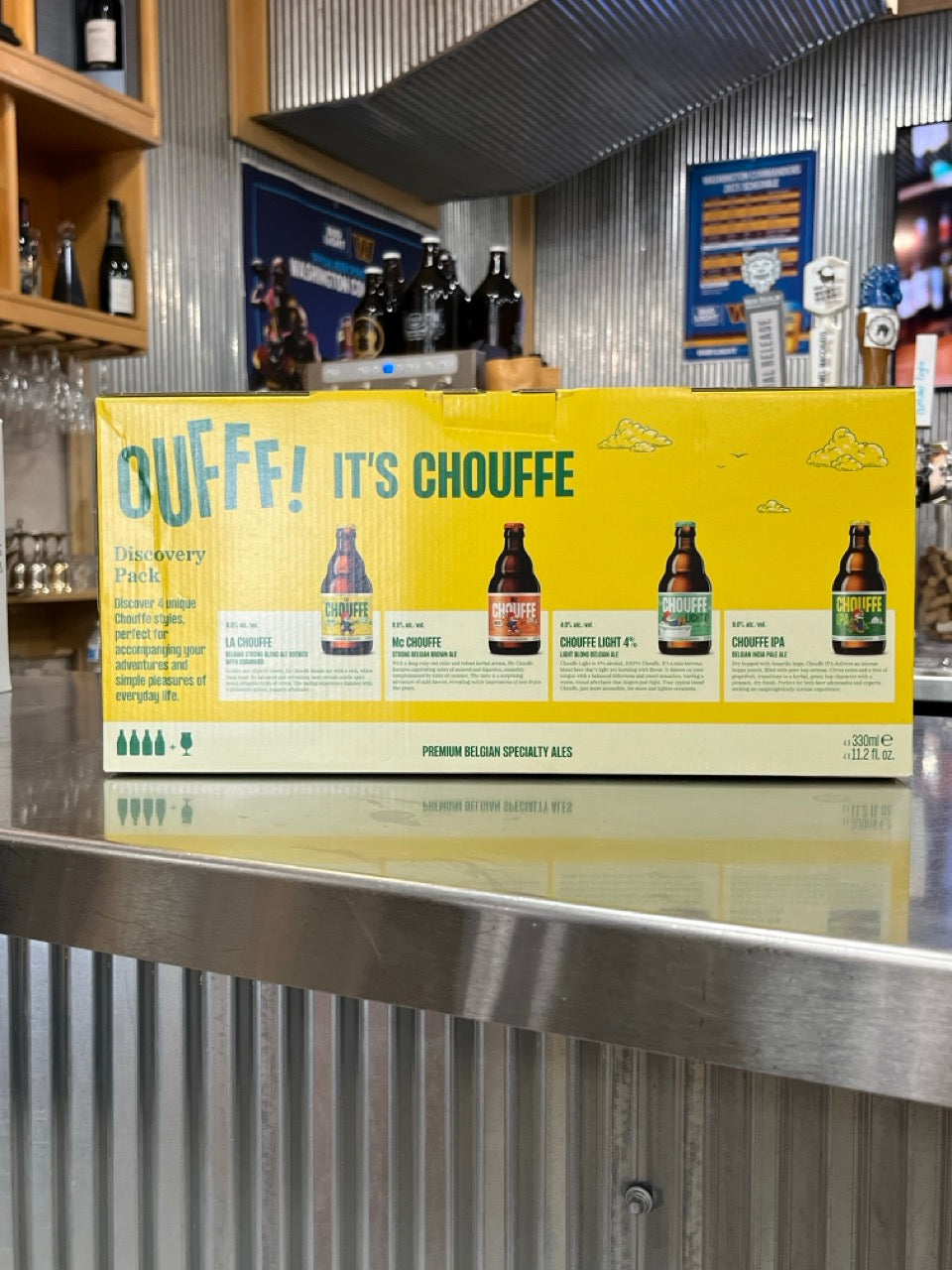 Chouffe Discovery Pack 4 Pint Sampler of Belgian Ale with Collector's Glass